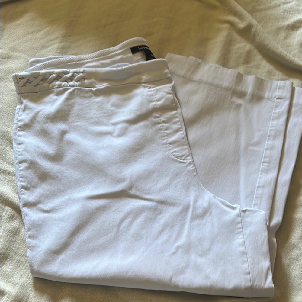 Zac & Rachel White Ankle & Cropped Jeans